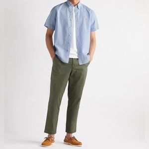 Ralph Lauren Button Down Seersucker Striped Short Sleeve